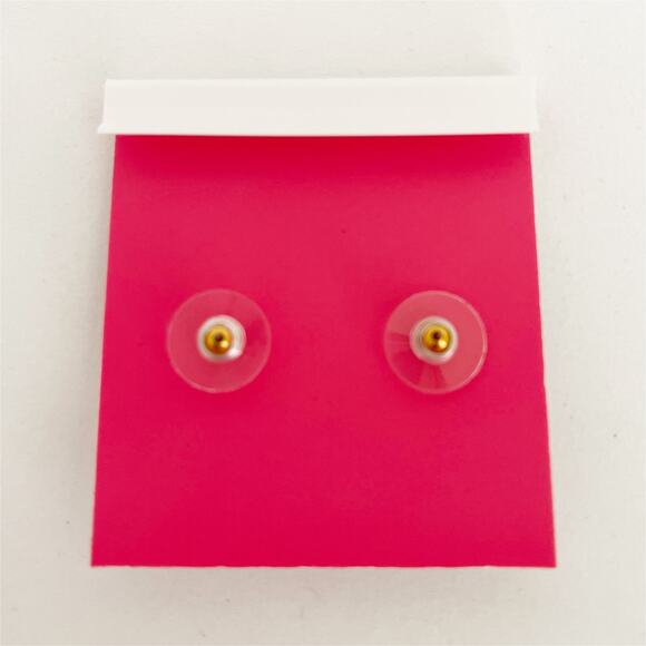 KATE SPADE Something Sparkly Rose Gold tone Flower Cubic Zirconia Stud Earrings - Picture 5 of 8